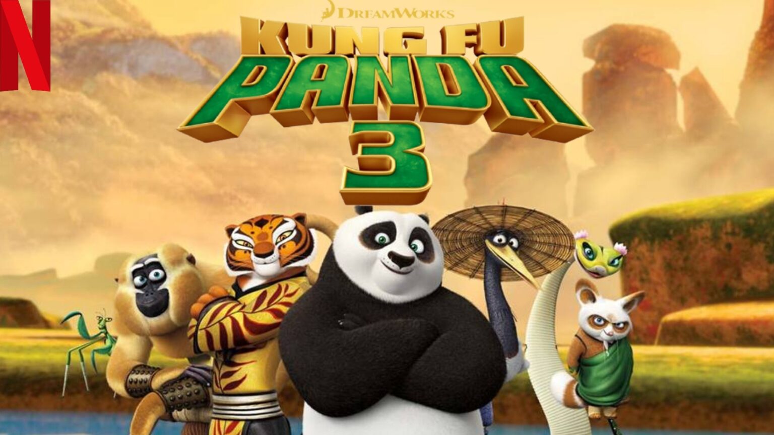 Kung Fu Panda 3 (2016) Watch it on NetFlix From Anywhere in the World