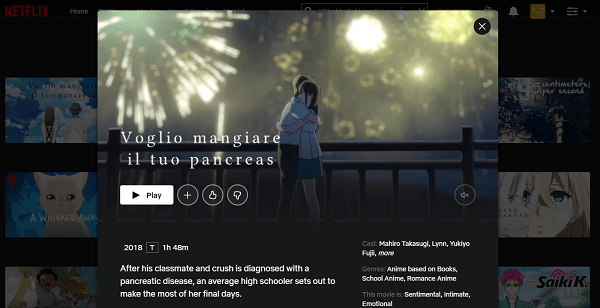 Watch I Want to Eat Your Pancreas (2018) on NetFlix 3