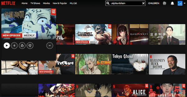 Guarda ora Jujutsu Kaisen su Netflix in onda