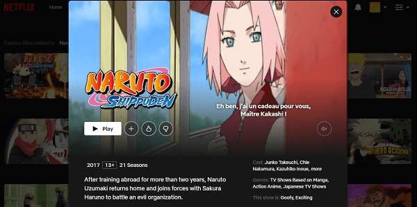 Guarda Naruto Shippuden tutte le 21 stagioni su Netflix 3
