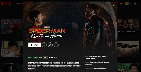 watch spider man far from home on netflix from anywhere in the world