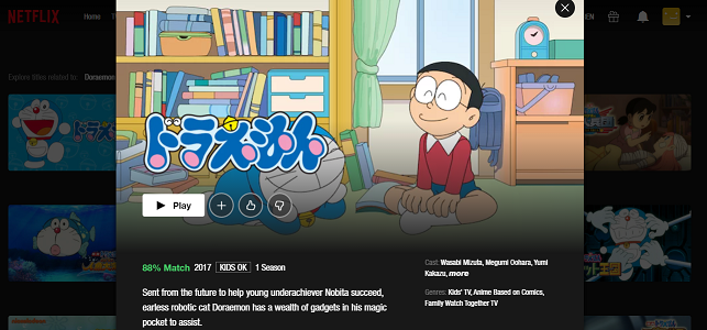 Watch Doraemon all Episodes on Netflix 3
