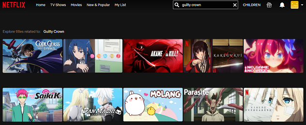 Watch Guilty Crown all Episodes on Netflix 1