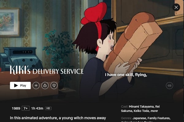 Watch Kiki’s Delivery Service on Netflix From Anywhere in the World