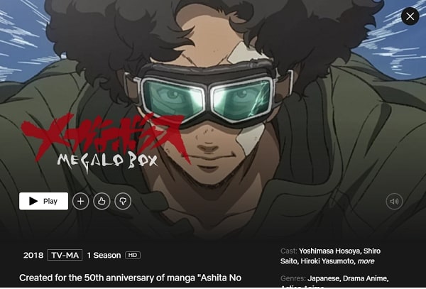 Watch Megalo Box all Episodes on Netflix From Anywhere in the World