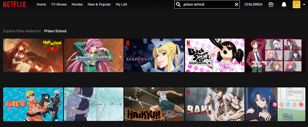 Watch Prison School all Episodes on NetFlix 1