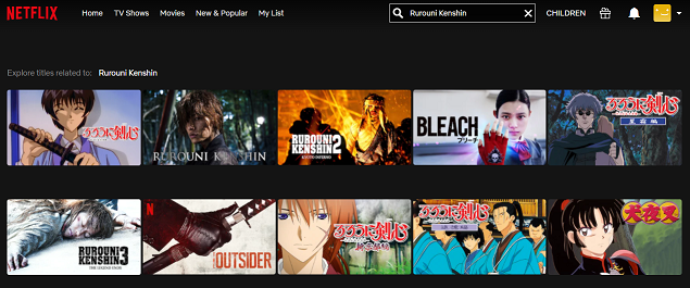Watch Rurouni Kenshin all 3 Seasons on NetFlix 2