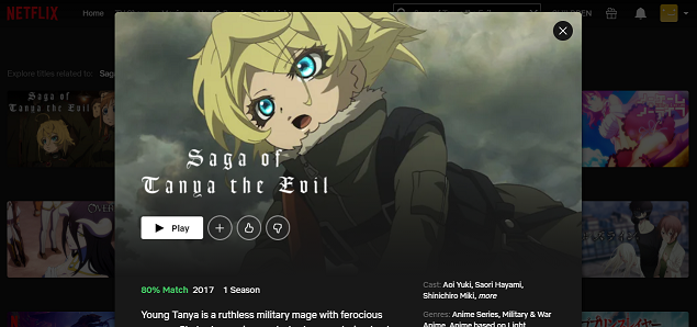 Watch Saga of Tanya the Evil (Youjo Senki) all Episodes on Netflix 3