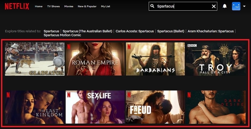Watch Spartacus all 4 Seasons on Netflix