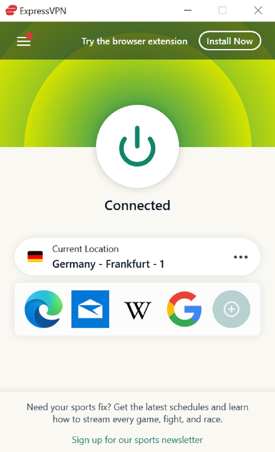 Connect to German Server 2