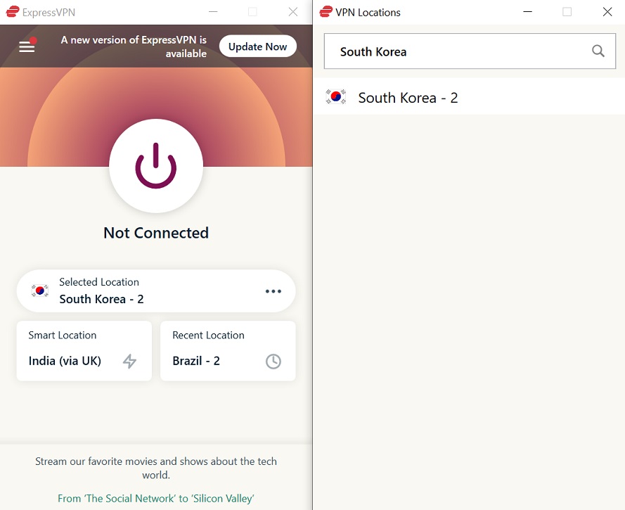 Connect to South Korean Server 1