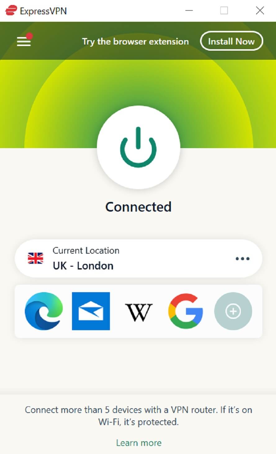 Connect to the UK Server 2
