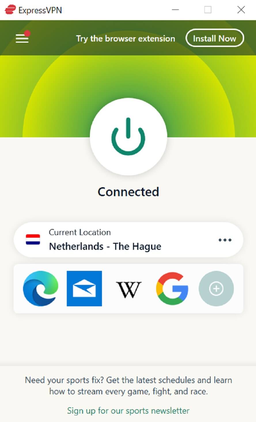 Connect to the Netherlands Server 2