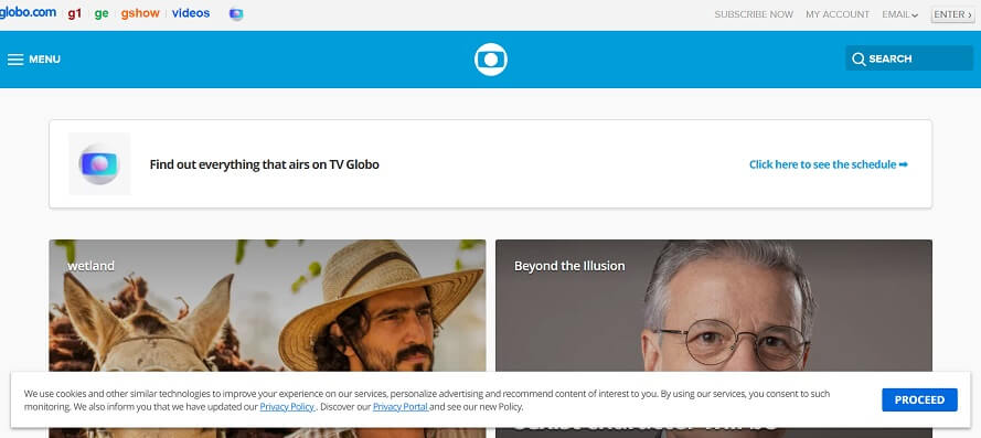 Unblock TV Globo from anywhere outside Brazil