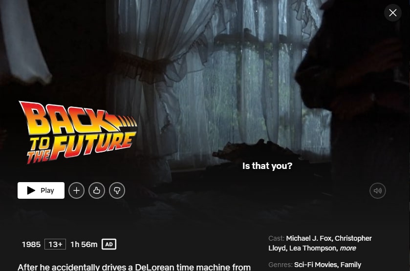 Watch Back to the Future (1985) on Netflix From Anywhere in the World