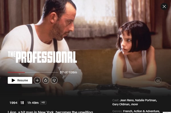 Watch Leon: The Professional on Netflix From Anywhere in the World