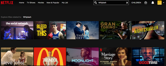 Watch Whiplash (2014) on Netflix 1