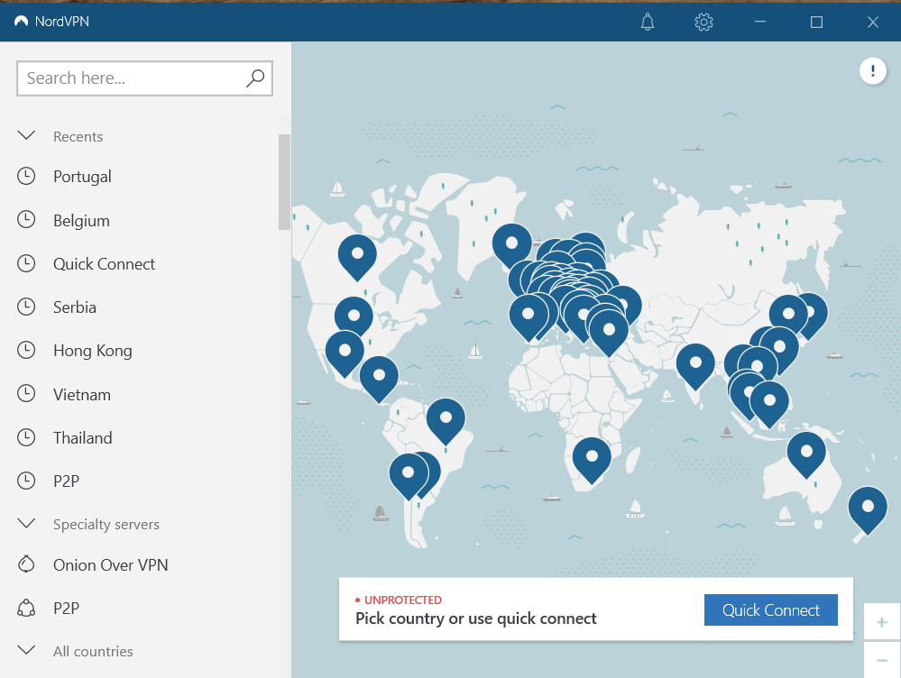 Server in NordVPN