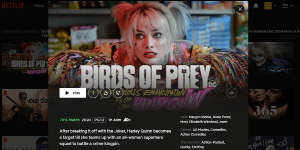 Regarder Birds of Prey (2020) sur Netflix 3