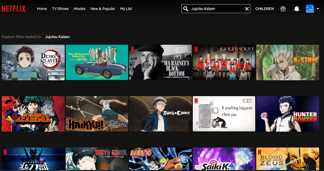 Assistir Jujutsu Kaisen na Netflix 1