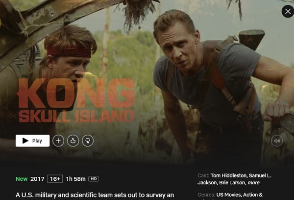 Watch Kong: Skull Island on Netflix From Anywhere in the World