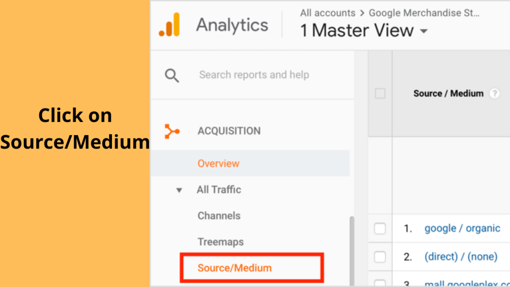 Step 2 In lead Source Google Analytics