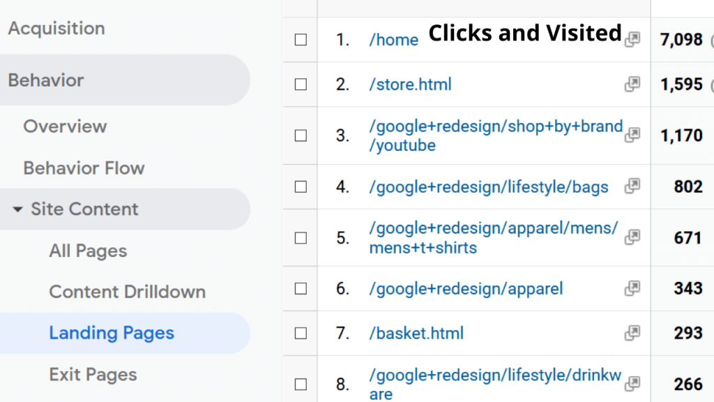 Step 3 Track Traffic for Specific Page in Google Analytics