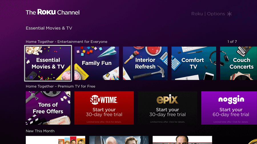 Roku free Streaming site