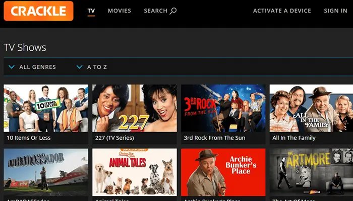 crackle free streaming site
