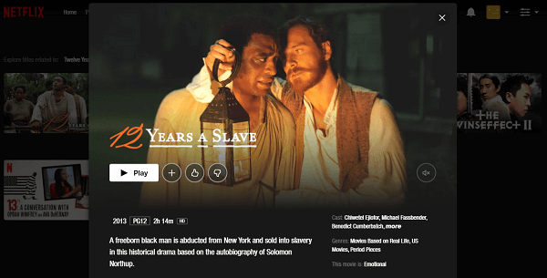 Watch 12 Years a Slave (2013) on Netflix 3