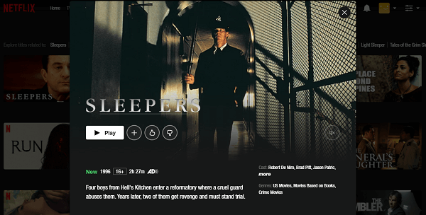 Watch Sleepers (1996) on Netflix 3
