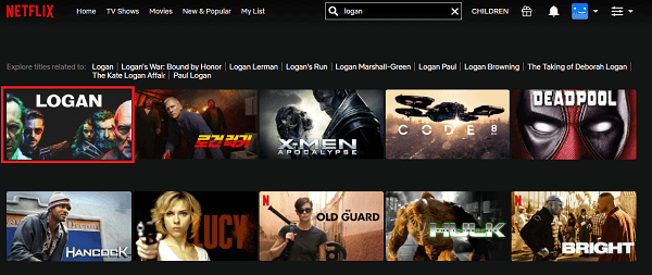 Watch Logan on Netflix