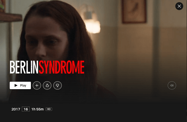 Watch BErlin Syndrome on Netflix