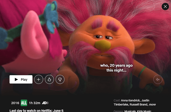 Watch Trolls(2016) on Netflix From Anywhere in the World