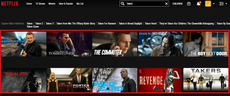 Watch Taken (2008) on Netflix 1