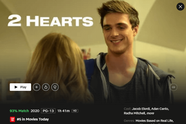 Watch 2 Hearts (2020) on Netflix