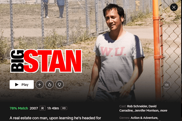 Watch Big Stan (2007) on Netflix