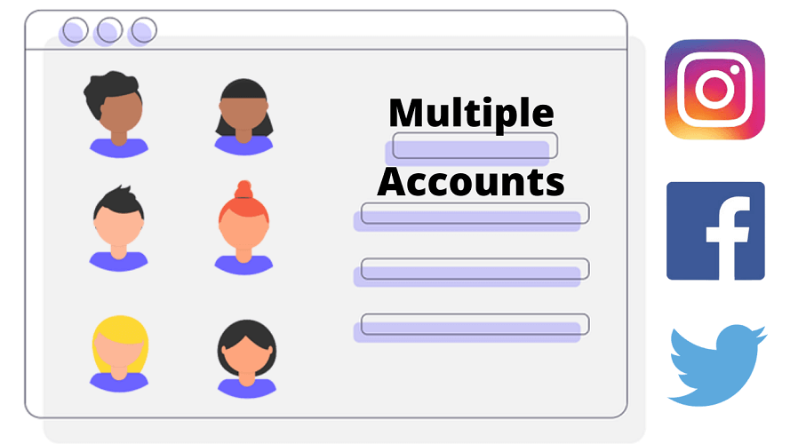 Multiple accounts using VPN