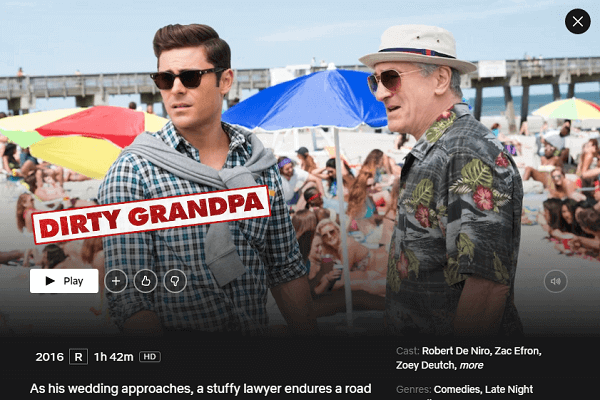 Watch Dirty Grandpa (2016) on Netflix