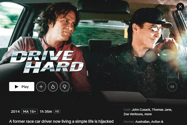 Watch Drive Hard (2014) on Netflix From 
