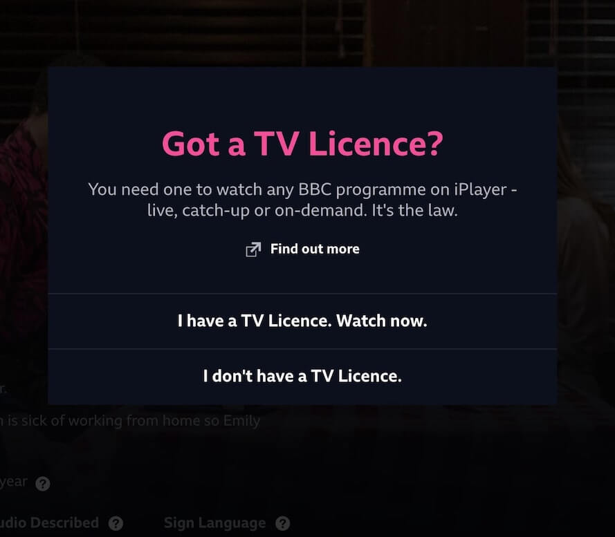 I have TV licence