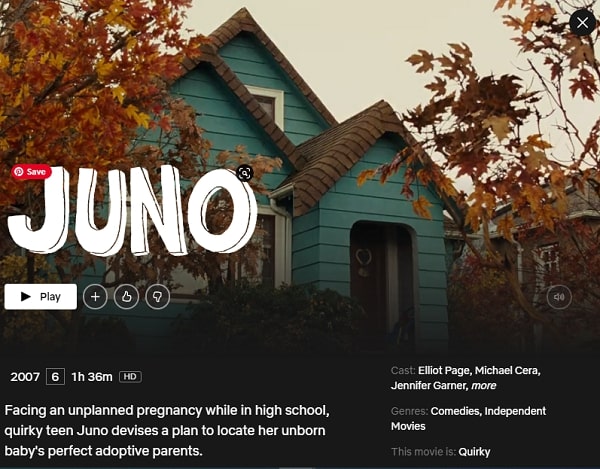 Watch Juno (2007) on Netflix From