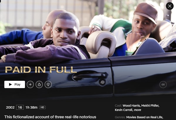 Watch Paid in Full (2002) on Netflix