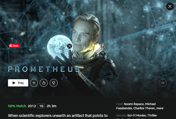 Watch Prometheus (2012) on Netflix