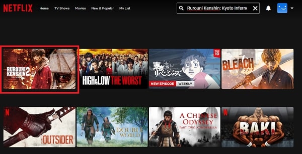 Watch Rurouni Kenshin: Kyoto Inferno (2014) on Netflix