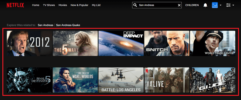 Watch San Andreas (2015) on Netflix