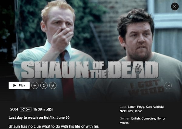 Watch Shaun of the Dead (2004) on Netflix 