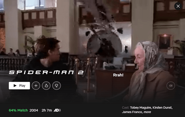 Watch Spider-Man 2 (2002) on Netflix