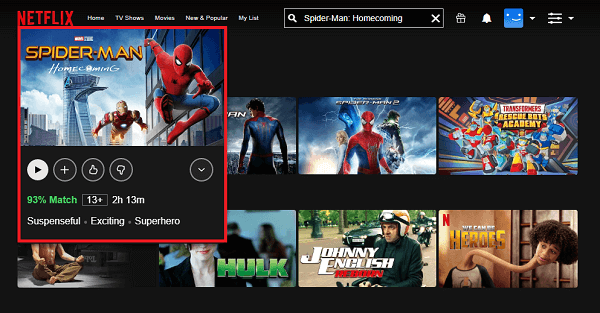 Watch Spider-Man: Homecoming (2017) on Netflix