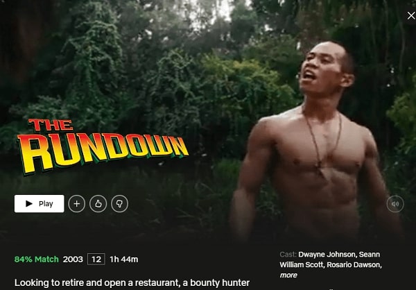 Watch The Rundown (2003) on Netflix